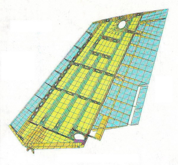 Структура вертикалног репа, пројектована са CAD